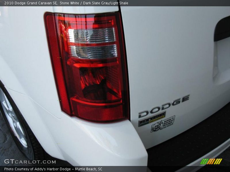 Stone White / Dark Slate Gray/Light Shale 2010 Dodge Grand Caravan SE
