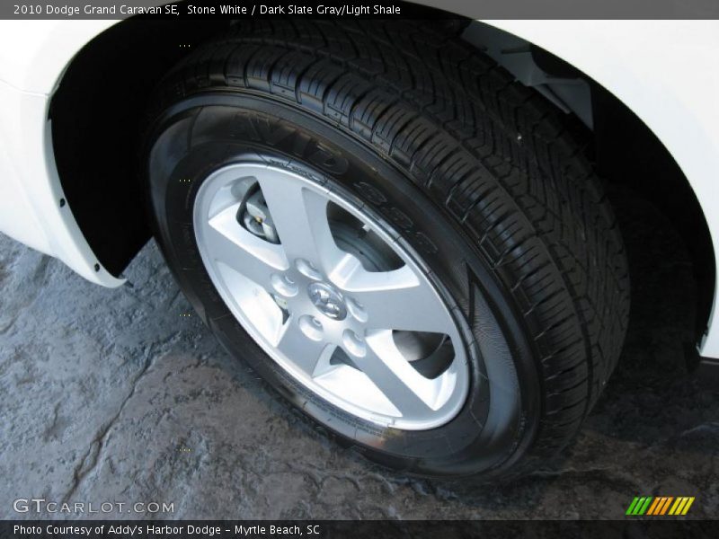 Stone White / Dark Slate Gray/Light Shale 2010 Dodge Grand Caravan SE