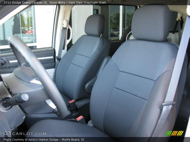 Stone White / Dark Slate Gray/Light Shale 2010 Dodge Grand Caravan SE
