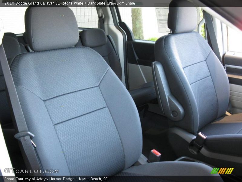 Stone White / Dark Slate Gray/Light Shale 2010 Dodge Grand Caravan SE