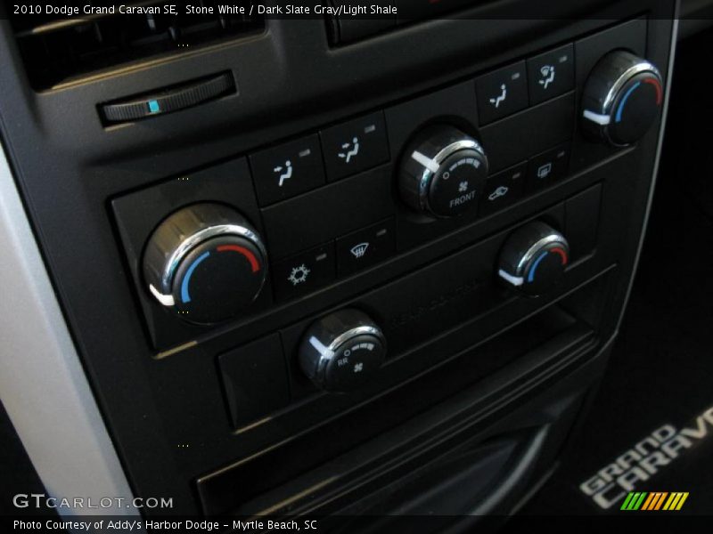 Stone White / Dark Slate Gray/Light Shale 2010 Dodge Grand Caravan SE