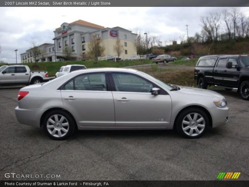Silver Birch Metallic / Light Stone 2007 Lincoln MKZ Sedan