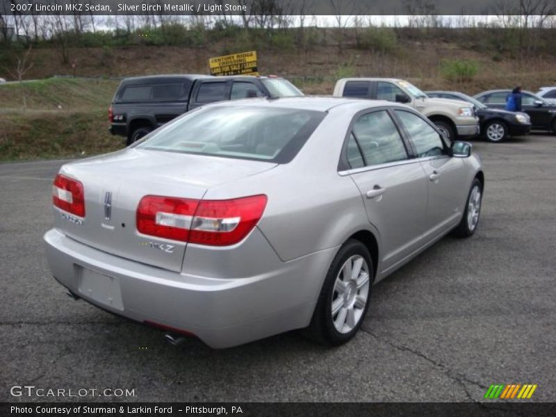 Silver Birch Metallic / Light Stone 2007 Lincoln MKZ Sedan