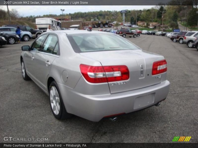 Silver Birch Metallic / Light Stone 2007 Lincoln MKZ Sedan