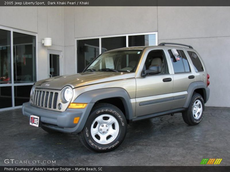 Dark Khaki Pearl / Khaki 2005 Jeep Liberty Sport