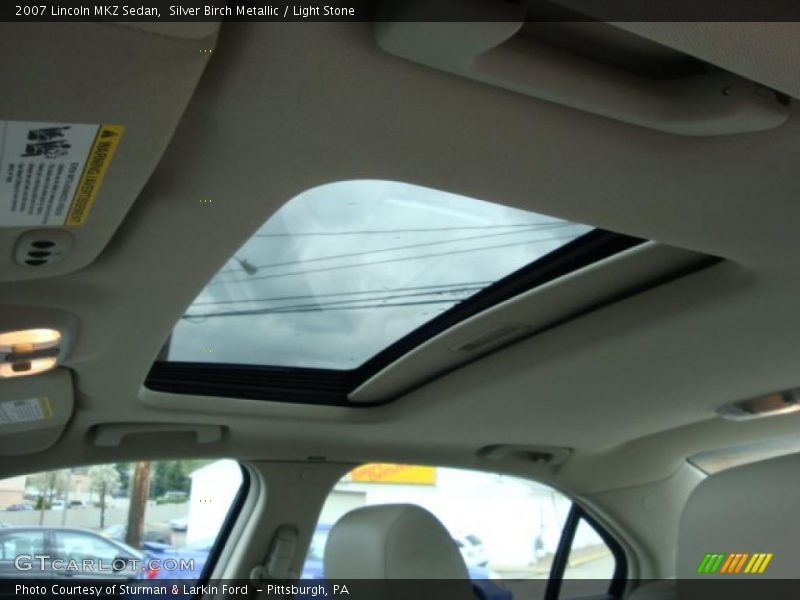 Silver Birch Metallic / Light Stone 2007 Lincoln MKZ Sedan