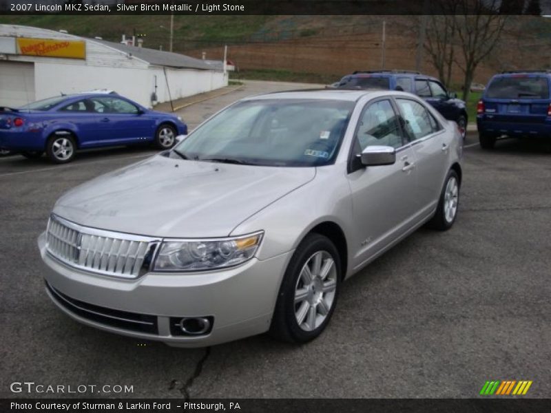 Silver Birch Metallic / Light Stone 2007 Lincoln MKZ Sedan