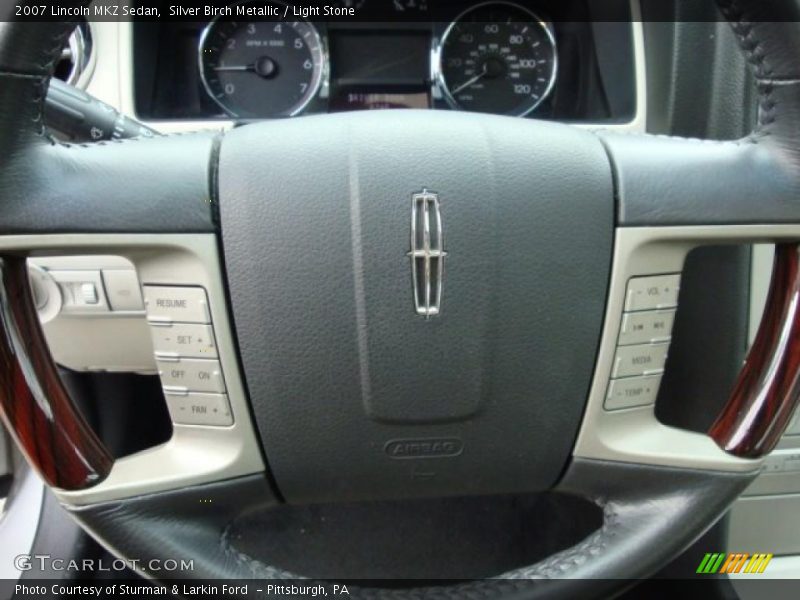 Silver Birch Metallic / Light Stone 2007 Lincoln MKZ Sedan