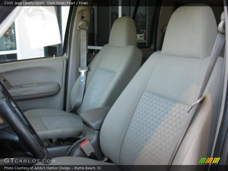 Dark Khaki Pearl / Khaki 2005 Jeep Liberty Sport