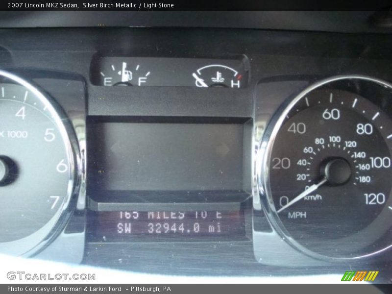Silver Birch Metallic / Light Stone 2007 Lincoln MKZ Sedan