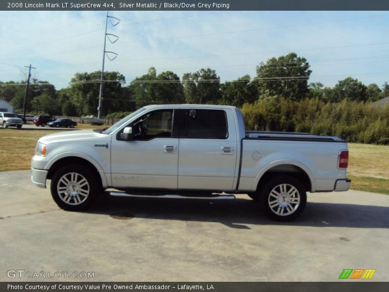 Silver Metallic / Black/Dove Grey Piping 2008 Lincoln Mark LT SuperCrew 4x4