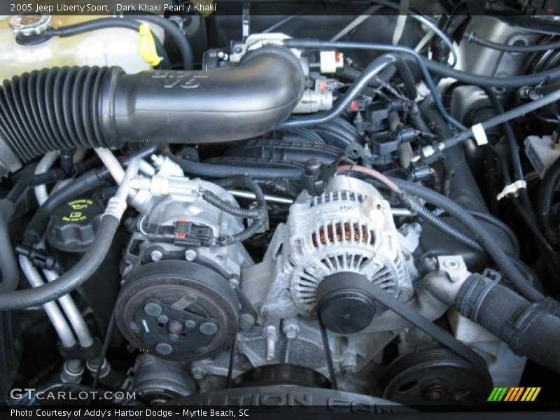 Dark Khaki Pearl / Khaki 2005 Jeep Liberty Sport