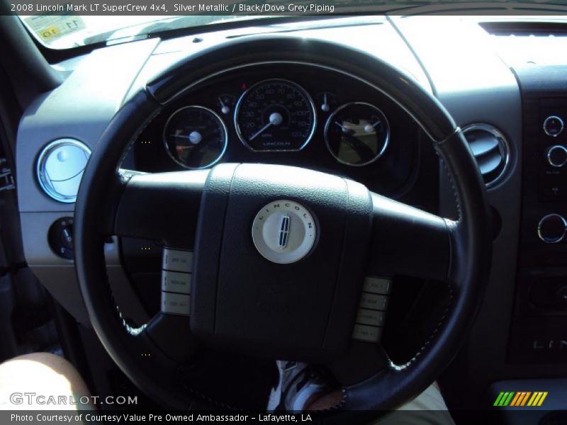 Silver Metallic / Black/Dove Grey Piping 2008 Lincoln Mark LT SuperCrew 4x4