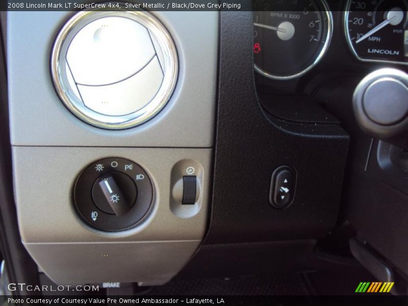 Silver Metallic / Black/Dove Grey Piping 2008 Lincoln Mark LT SuperCrew 4x4