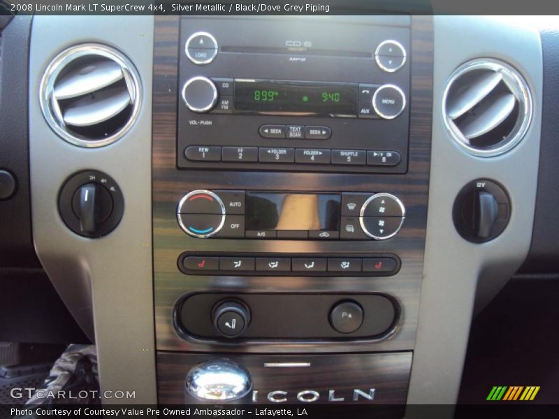 Silver Metallic / Black/Dove Grey Piping 2008 Lincoln Mark LT SuperCrew 4x4