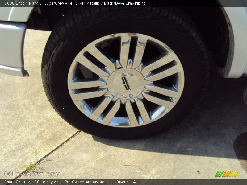 Silver Metallic / Black/Dove Grey Piping 2008 Lincoln Mark LT SuperCrew 4x4