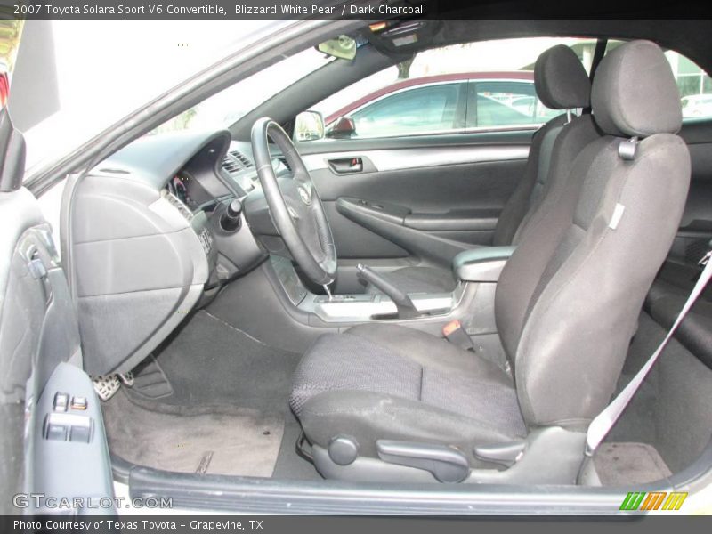 Blizzard White Pearl / Dark Charcoal 2007 Toyota Solara Sport V6 Convertible