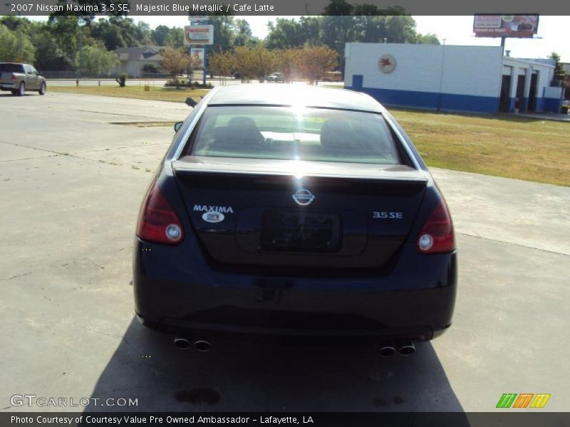 Majestic Blue Metallic / Cafe Latte 2007 Nissan Maxima 3.5 SE
