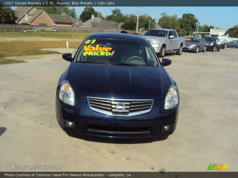Majestic Blue Metallic / Cafe Latte 2007 Nissan Maxima 3.5 SE
