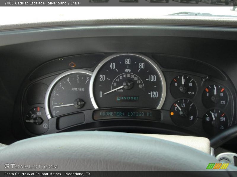 Silver Sand / Shale 2003 Cadillac Escalade