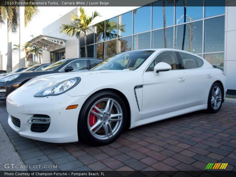 Carrara White / Luxor Beige 2010 Porsche Panamera Turbo