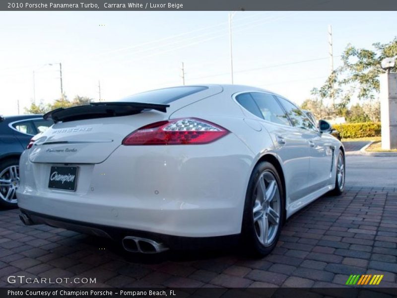 Carrara White / Luxor Beige 2010 Porsche Panamera Turbo