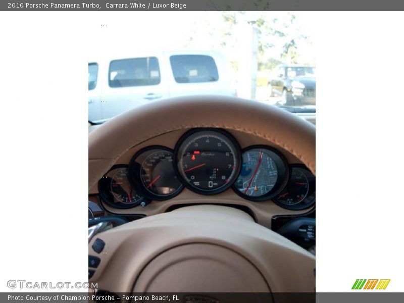 Carrara White / Luxor Beige 2010 Porsche Panamera Turbo