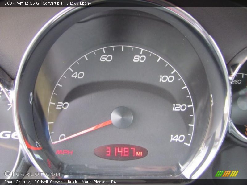Black / Ebony 2007 Pontiac G6 GT Convertible