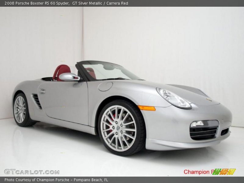 GT Silver Metallic / Carrera Red 2008 Porsche Boxster RS 60 Spyder