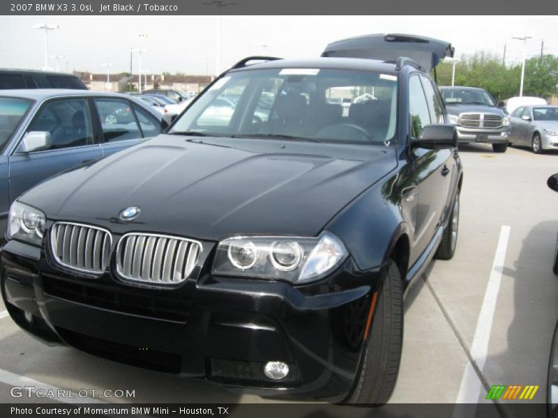 Jet Black / Tobacco 2007 BMW X3 3.0si