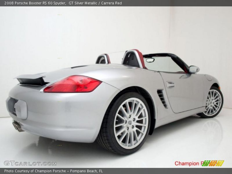 GT Silver Metallic / Carrera Red 2008 Porsche Boxster RS 60 Spyder