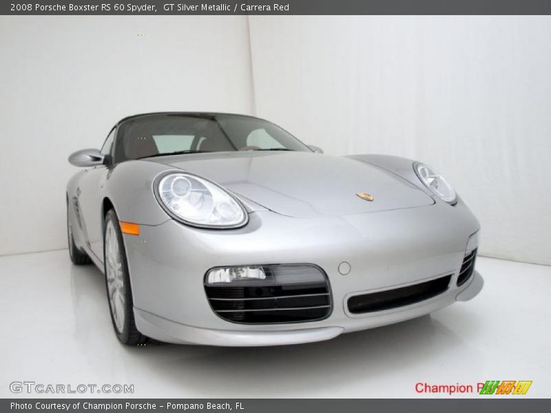 GT Silver Metallic / Carrera Red 2008 Porsche Boxster RS 60 Spyder
