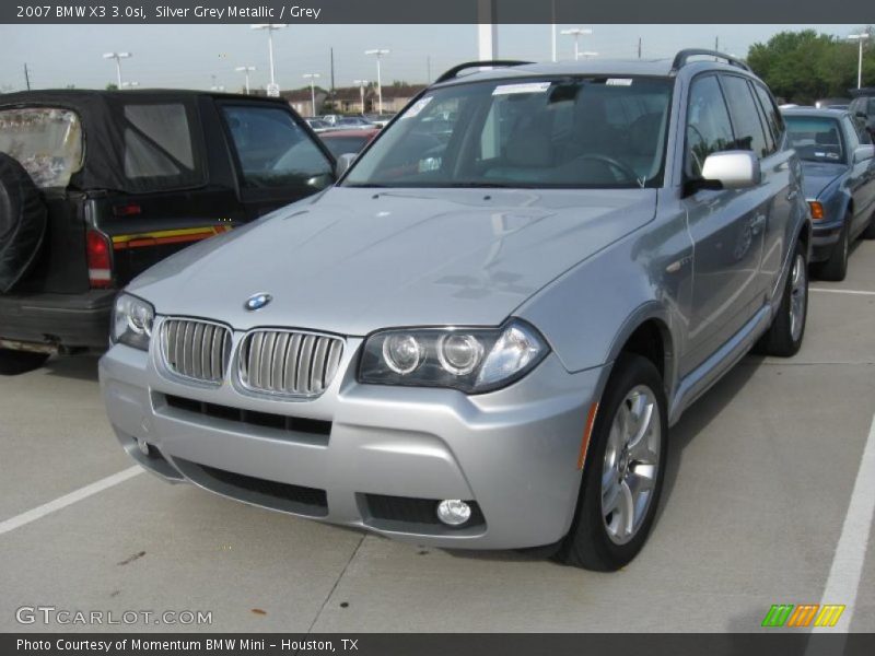 Silver Grey Metallic / Grey 2007 BMW X3 3.0si