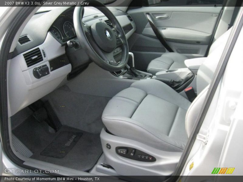 Silver Grey Metallic / Grey 2007 BMW X3 3.0si