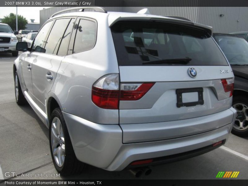 Silver Grey Metallic / Grey 2007 BMW X3 3.0si