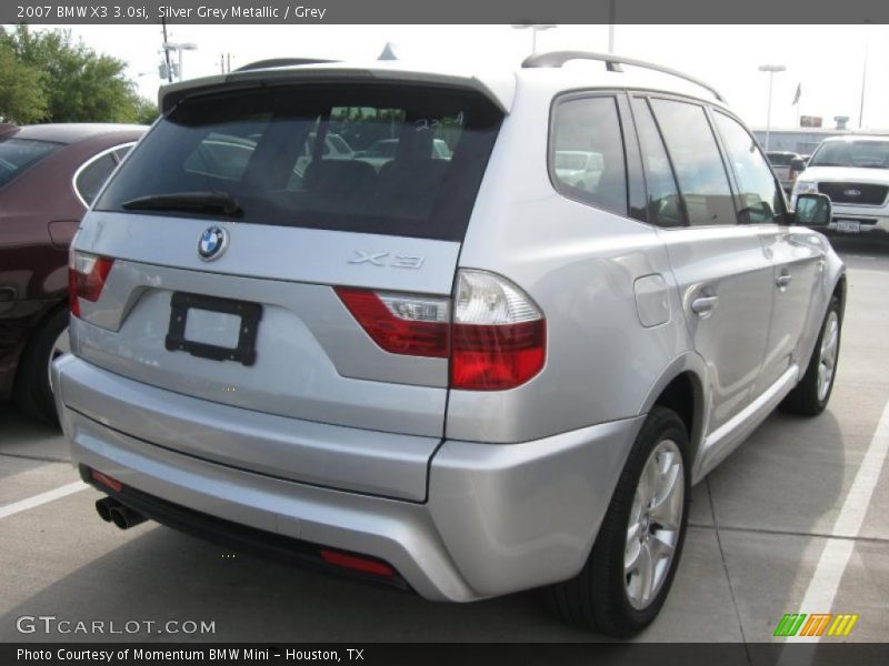 Silver Grey Metallic / Grey 2007 BMW X3 3.0si