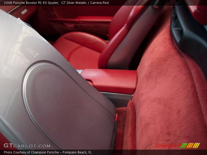 GT Silver Metallic / Carrera Red 2008 Porsche Boxster RS 60 Spyder