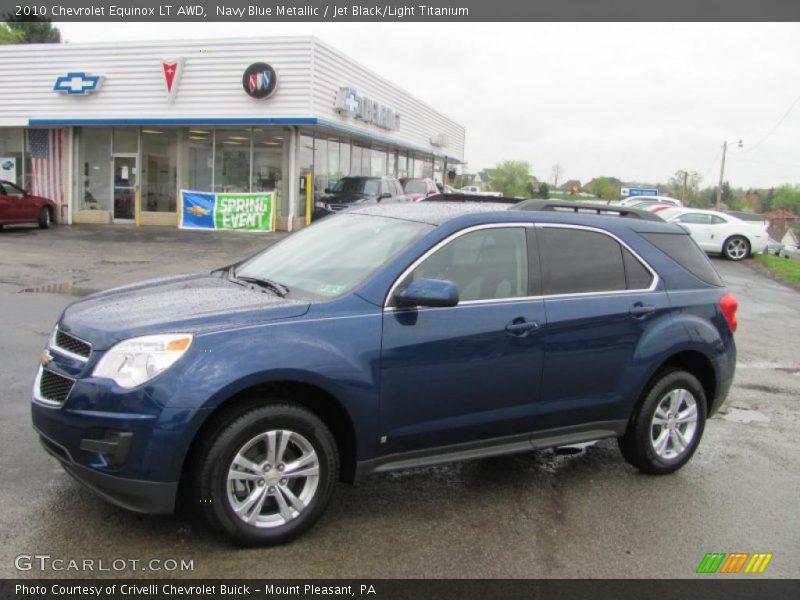 Navy Blue Metallic / Jet Black/Light Titanium 2010 Chevrolet Equinox LT AWD