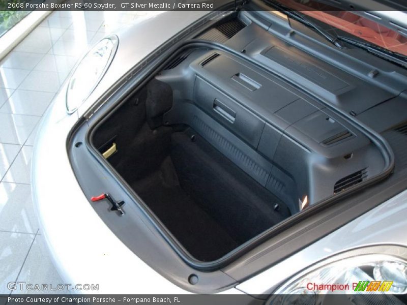 GT Silver Metallic / Carrera Red 2008 Porsche Boxster RS 60 Spyder