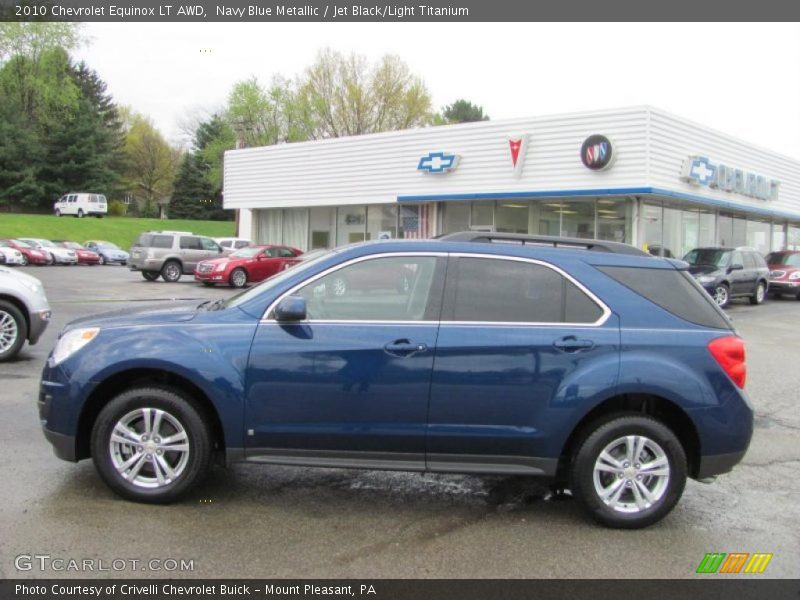 Navy Blue Metallic / Jet Black/Light Titanium 2010 Chevrolet Equinox LT AWD