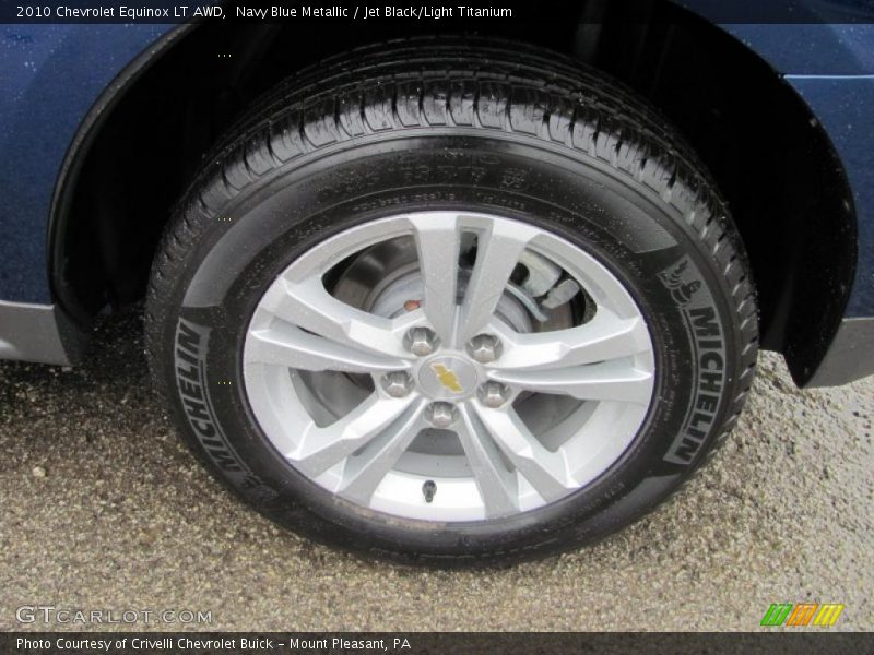 Navy Blue Metallic / Jet Black/Light Titanium 2010 Chevrolet Equinox LT AWD