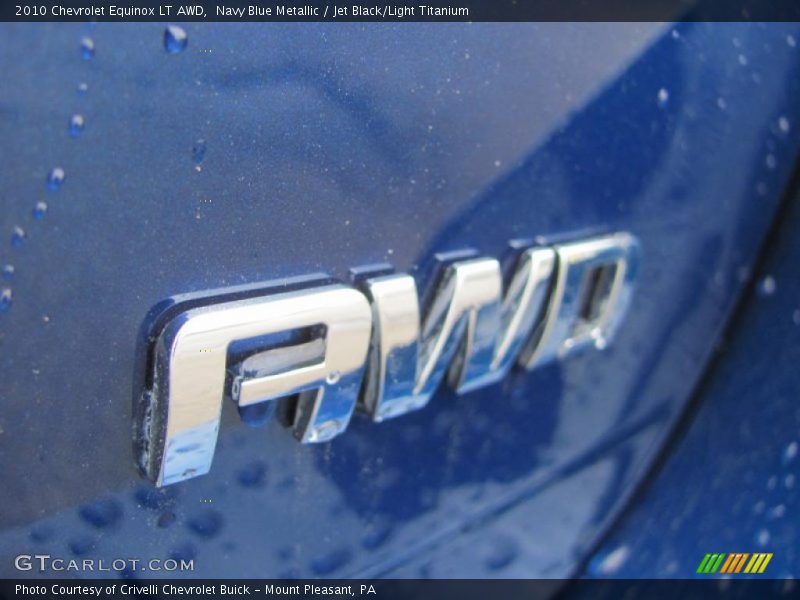 Navy Blue Metallic / Jet Black/Light Titanium 2010 Chevrolet Equinox LT AWD