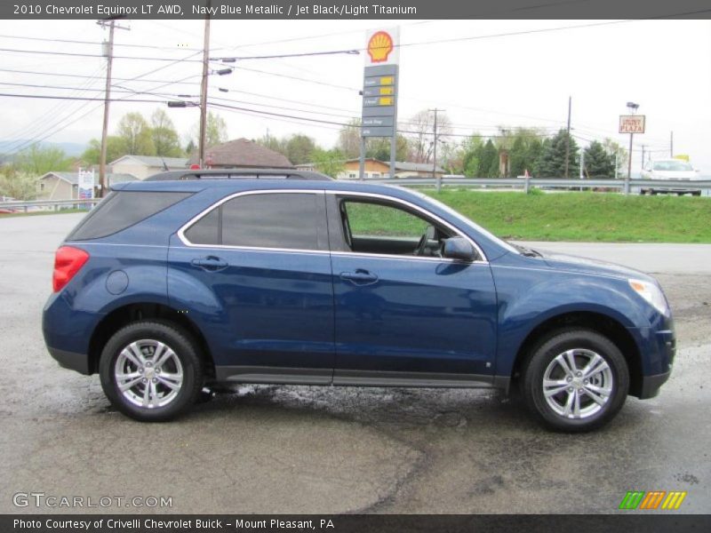 Navy Blue Metallic / Jet Black/Light Titanium 2010 Chevrolet Equinox LT AWD