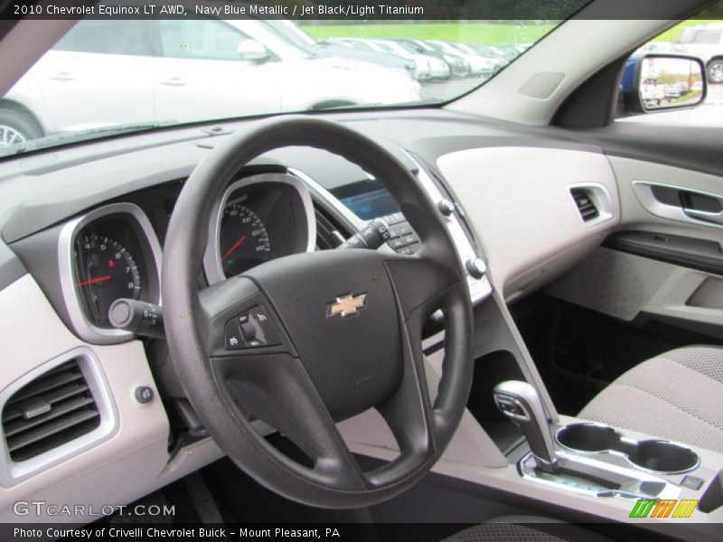 Navy Blue Metallic / Jet Black/Light Titanium 2010 Chevrolet Equinox LT AWD