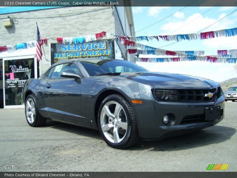 Cyber Gray Metallic / Black 2010 Chevrolet Camaro LT/RS Coupe