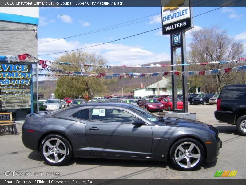 Cyber Gray Metallic / Black 2010 Chevrolet Camaro LT/RS Coupe