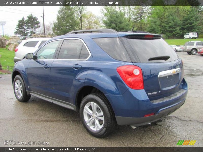 Navy Blue Metallic / Jet Black/Light Titanium 2010 Chevrolet Equinox LT AWD