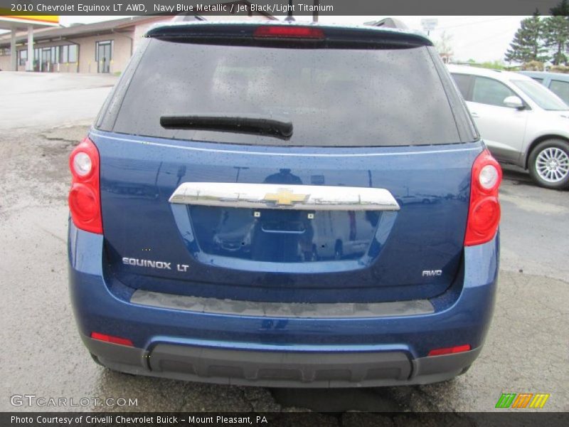 Navy Blue Metallic / Jet Black/Light Titanium 2010 Chevrolet Equinox LT AWD