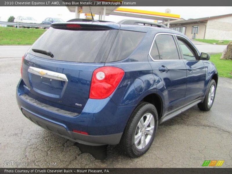 Navy Blue Metallic / Jet Black/Light Titanium 2010 Chevrolet Equinox LT AWD