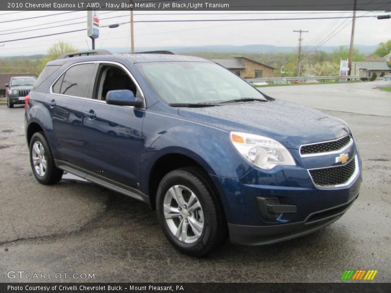 Navy Blue Metallic / Jet Black/Light Titanium 2010 Chevrolet Equinox LT AWD